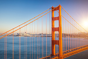 Golden gate bridge featuring bridge, golden gate, and golden