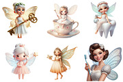 Mascot Cute Tooth Fairy Clipart, a Graphic by CitraGraphics (Thumbnail 3 of 4)