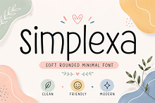 Simplexa – Soft Rounded Minimal Font