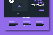 Modern Dark Wireframe Layout, a Wireframe Template by MightyDesign (Thumbnail 6 of 9)