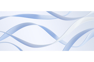 Light blue ribbons on white, an Illustration by art PVP - market