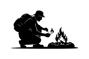 Camping Adventure Silhouette Icons, an Object Graphic by yasushie (Thumbnail 2 of 9)