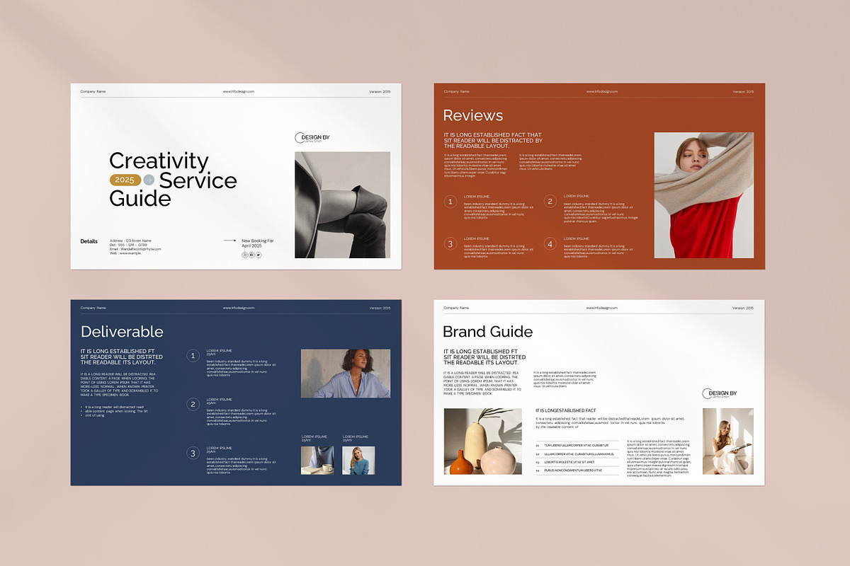 Service Guide Presentation Template, a Presentation Template by ...
