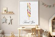 Watercolor & Line Art Ice Cream Set, a Food Illustration by Garden in frame (Thumbnail 8 of 8)