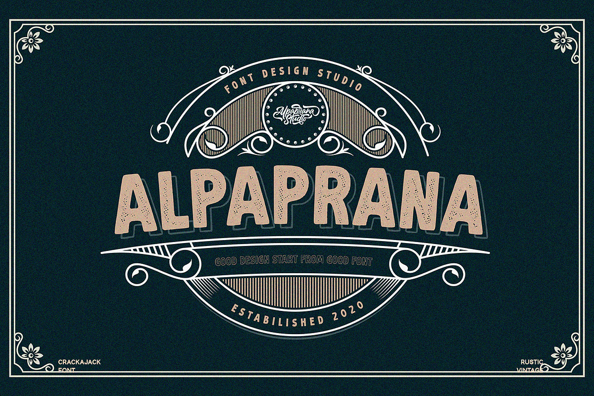 Crackajack - Vintage Font, a Script Font by Alpaprana (Photo 12 of 14)