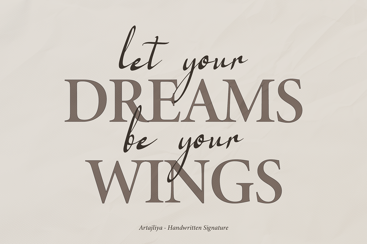 Artajliya | Handwritten Signature, a Script Font by Denustudios (Photo 9 of 15)