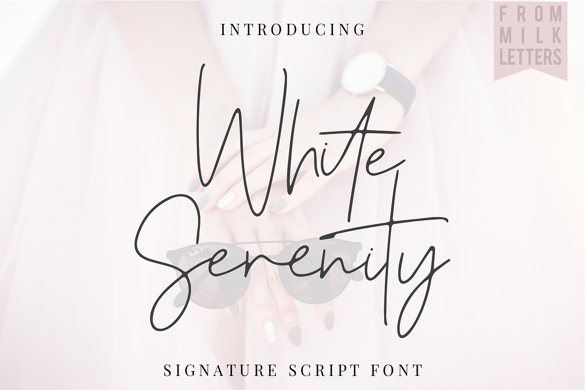 White Serenity Signature Font