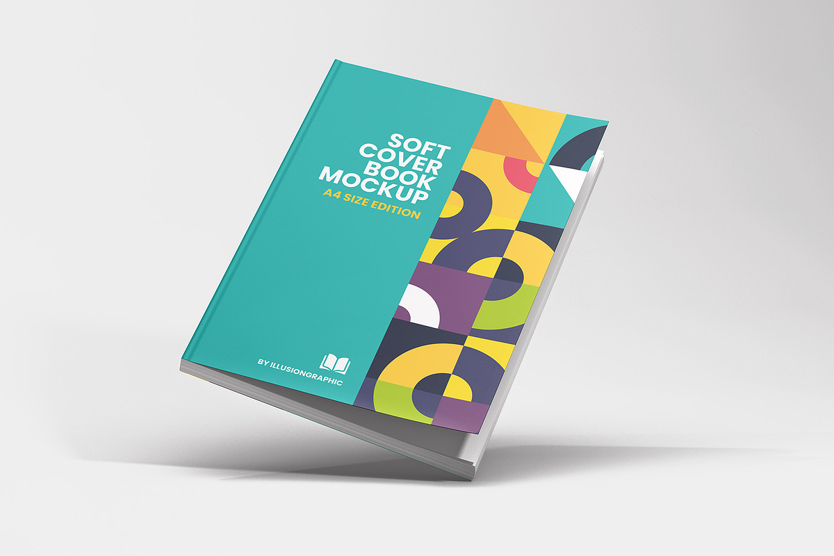 Softcover Book Mockup - A4, a Books & Magazine Mockup by Illusiongraphic (Photo 5 of 22)