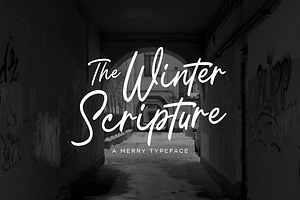 A Merry Font The Winter Scripture