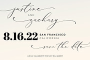 Lucille Wedding Calligraphy Font, a Script Font by Mila Garret (Thumbnail 6 of 13)