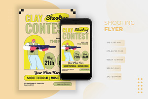 Clay Shooting Contest - Flyer, a Print Template by VUNIRA