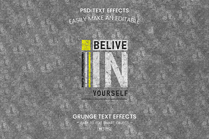 Grunge Text Effect Design