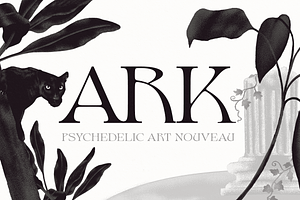 Ark - Psychedelic Art Nouveau Serif