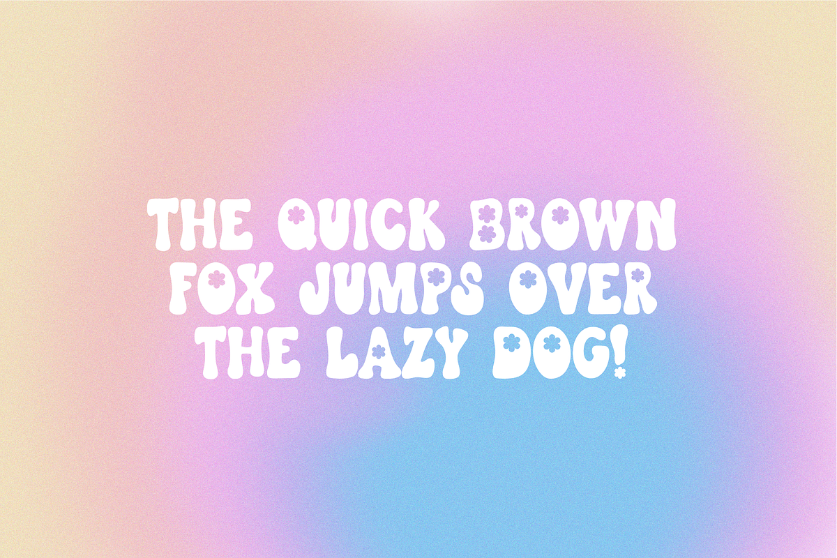 HAPPY DAYS Retro Flower Font, a Font by Blush Font Co. (Photo 3 of 7)