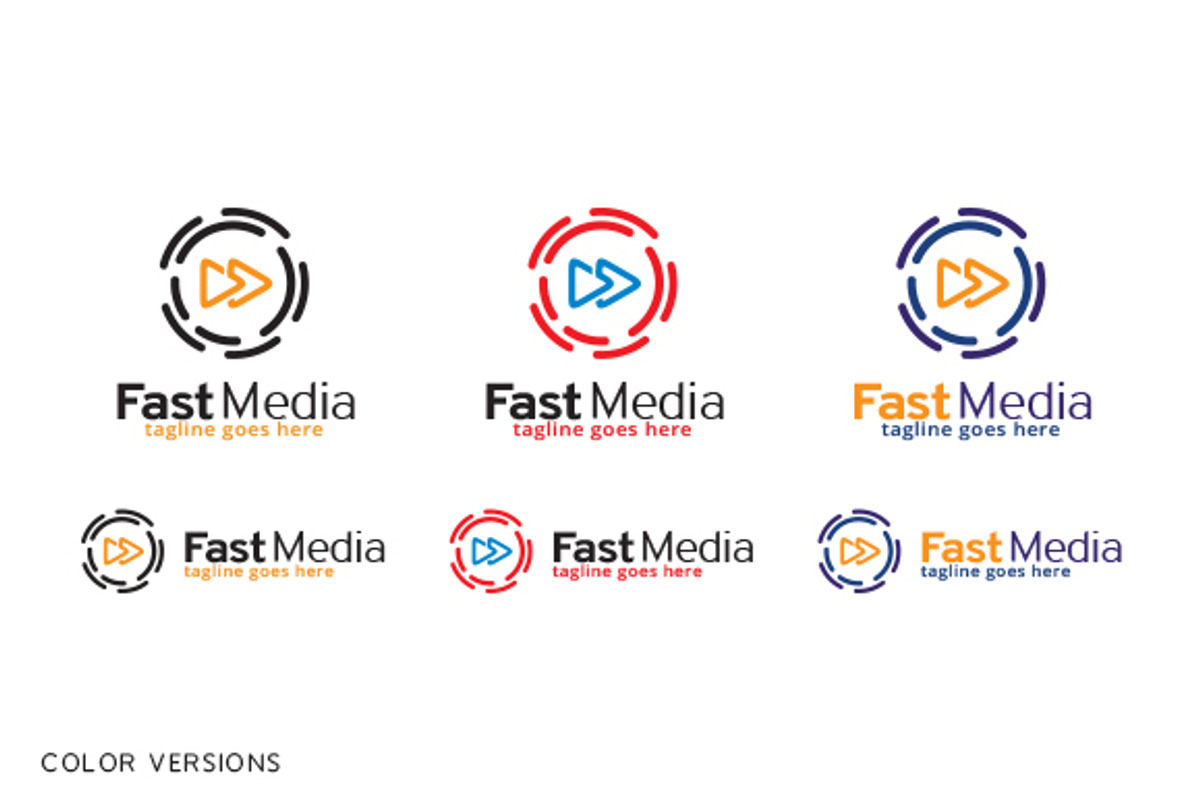Fast Media Logo Template, a Branding & Logo Template by gunaonedesign