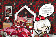 Japanese Kokeshi Dolls Clipart こけし, a Decorative Illustration by KaramfilaS (Thumbnail 9 of 10)
