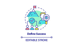 Define Success Svg Concept Icon