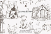 antique clipart graphite set, a Decorative Illustration by Pink Studio Art (Thumbnail 1 of 11)