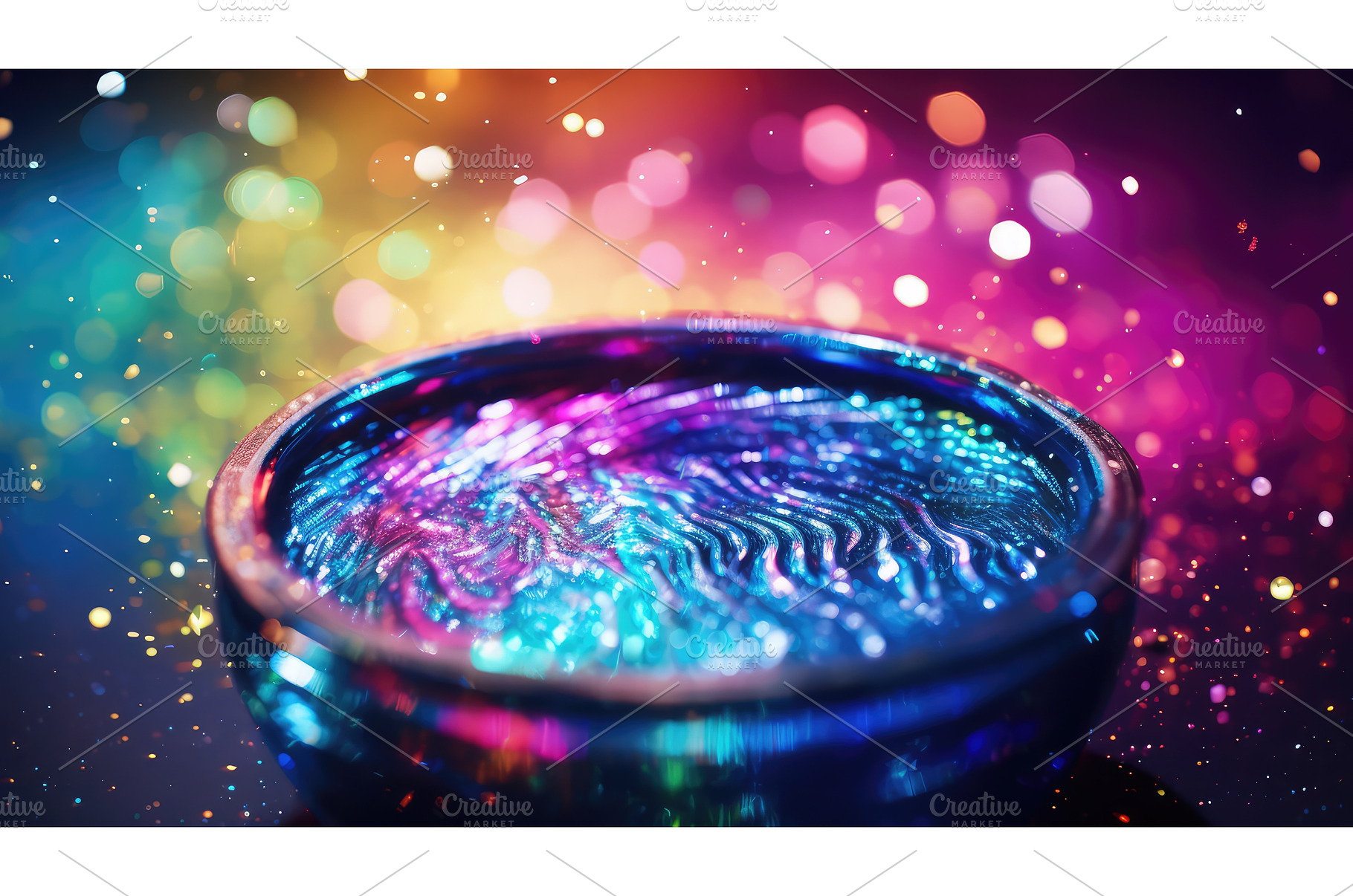 swirling glitter water background ai, an Abstract Photo by pikepicture