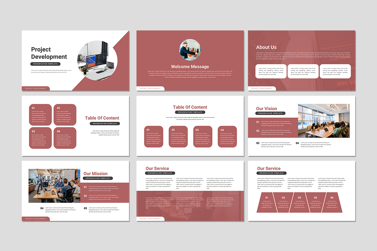 Project Development - PowerPoint, a Presentation Template by QR Design ...