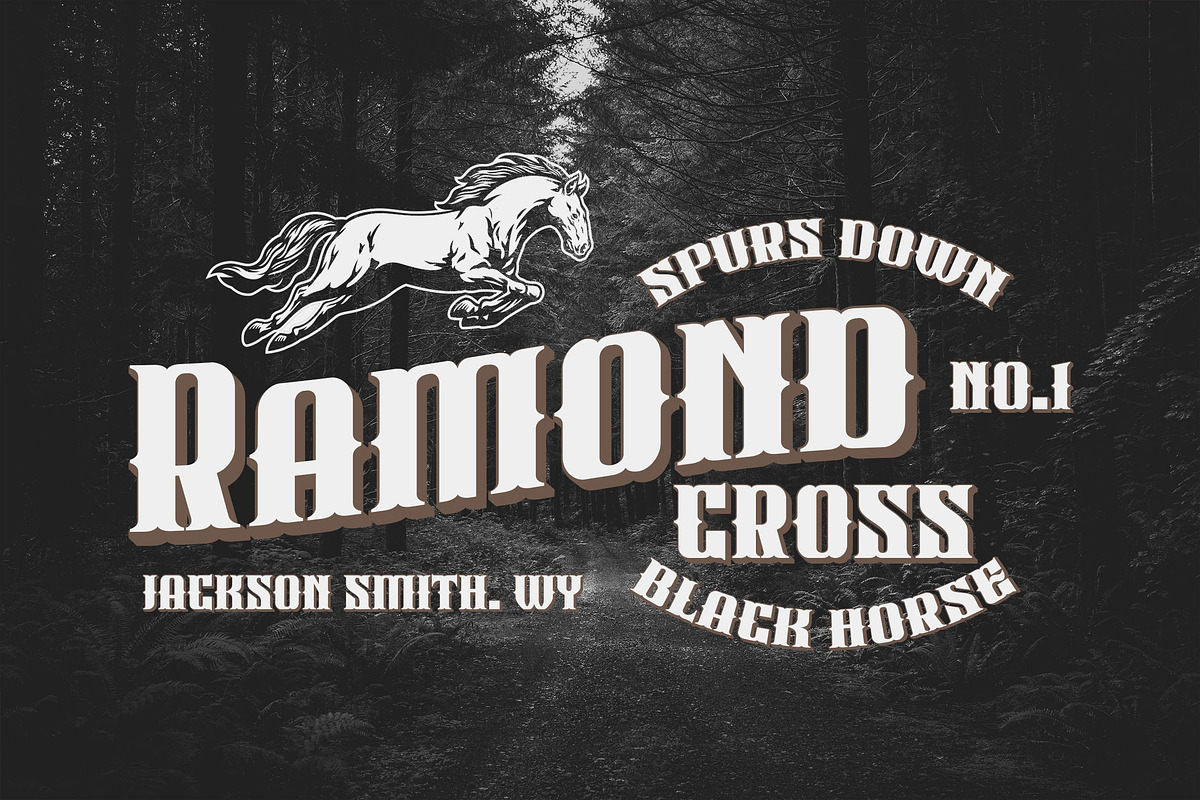 Black Slider a Layering Dark Display, a Blackletter Font by Blankids Studio (Photo 5 of 9)