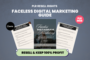 Faceless Marketing eBook Resell PLR, a Marketing Template by Design By Hira (Thumbnail 1 of 9)