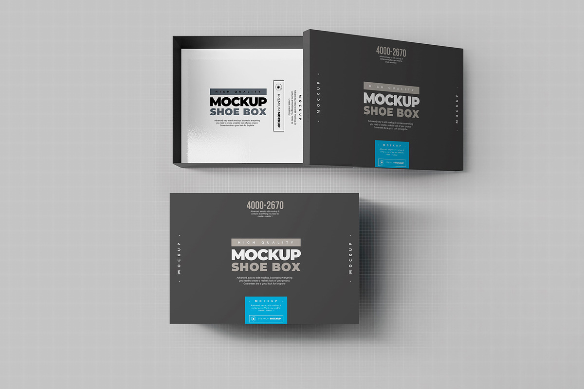 Shoe Box Mock-up 4, a Cups & Container Mockup by Nevada63 (Photo 2 of 2)