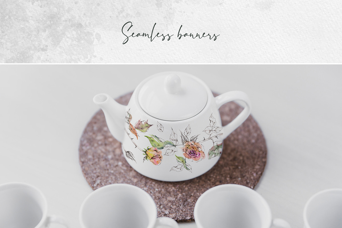 Heritage tea roses, a Decorative Illustration by MsFlaffy (Photo 11 of 14)
