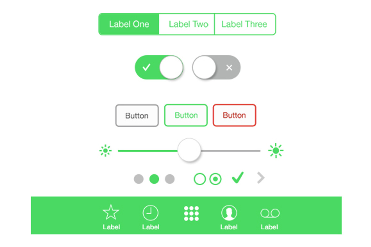 iOS Style UI Kit, an UI Kit Template by Creative VIP (Photo 1 of 2)