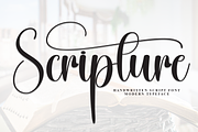 Scripture | Script Font, a Handwritten Font by Scratchones (Thumbnail 1 of 9)