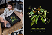 Embroidery green peas, a Food Illustration by Matrioshka (Thumbnail 1 of 6)