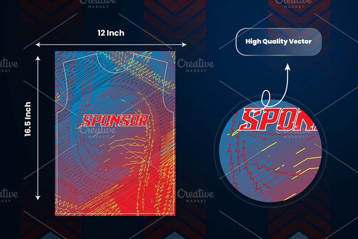 Abstract Sports Jersey PatternBundle, a Sport Illustration by samsulpassive (Photo 3 of 3)