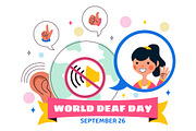 10 World Deaf Day Illustration, a Person Illustration by denayunebgt (Thumbnail 4 of 4)