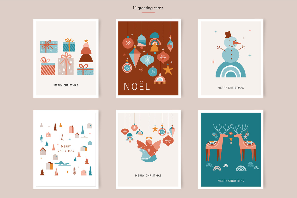 Bohemian Nordic Christmas collection, a Decorative Illustration by Marish (Photo 4 of 11)