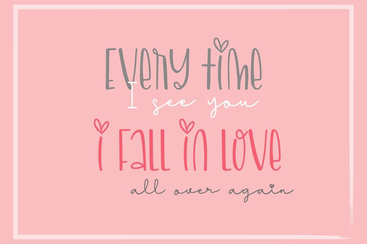 Excites Valentine - Font Duo, a Handwritten Font by AnningArts (Photo 2 of 7)