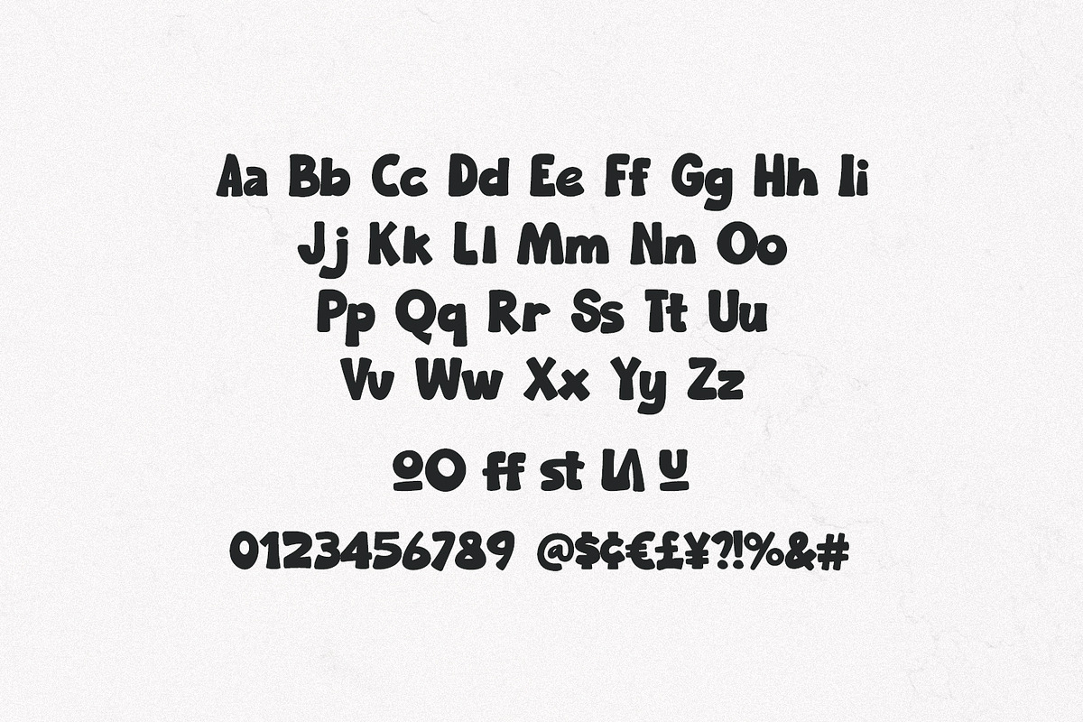 Poow Geudy Delightfully Cartoon Font, a Sans Serif Font by Maulana Creative (Photo 7 of 8)