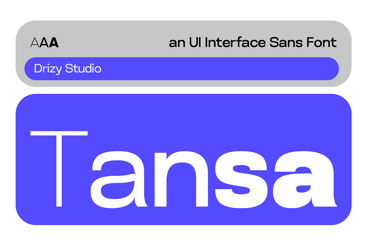 Tansa – UI Interface Sans Font, a Sans Serif Font by Drizy (Photo 1 of 10)
