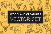 Woodland Creature Illustrations, an Animal Illustration by Inkwell Supply Co (Thumbnail 1 of 10)
