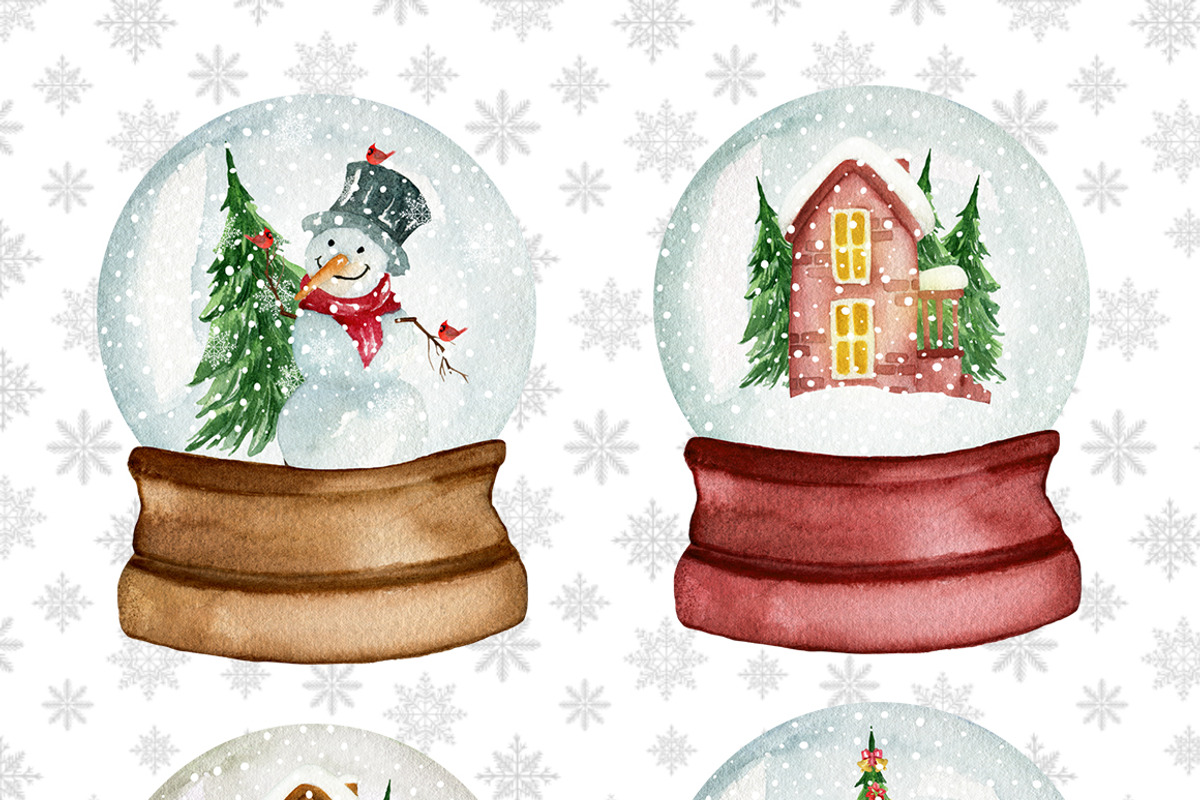 Watercolor Christmas bundle, an Illustration by JuliaBadeeva (Photo 10 of 29)