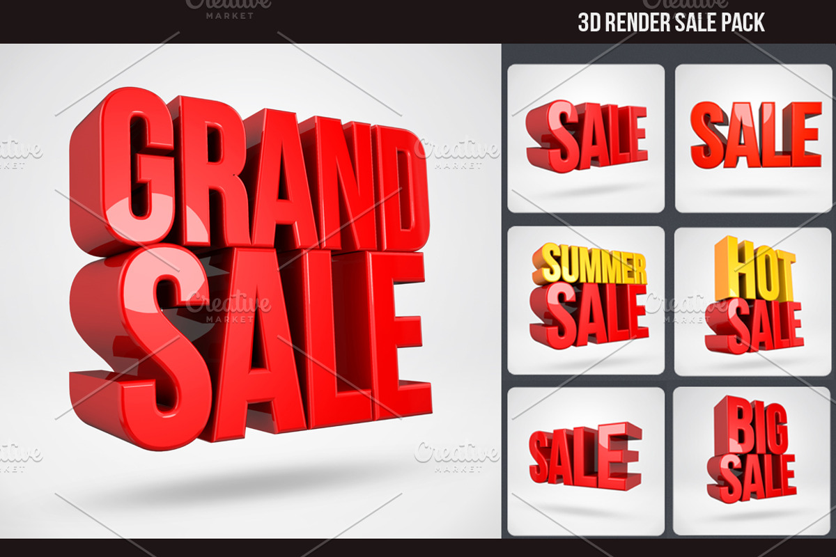 3D Render Sale Pack