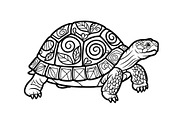 Turtle Line Art Illustration Bundle, an Illustration by Creativeshirt (Thumbnail 41 of 48)