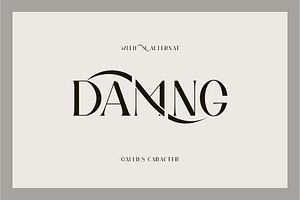 Gallies Ligature Serif Typeface