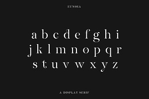 Eunoia A Display Serif