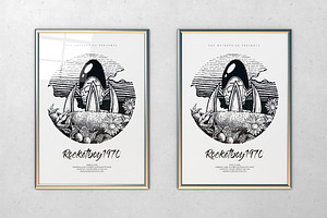Hand Drawn Rocket Flyer