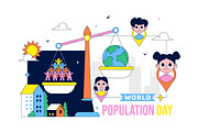10 World Population Day Illustration, a Person Illustration by denayunebgt (Thumbnail 4 of 4)