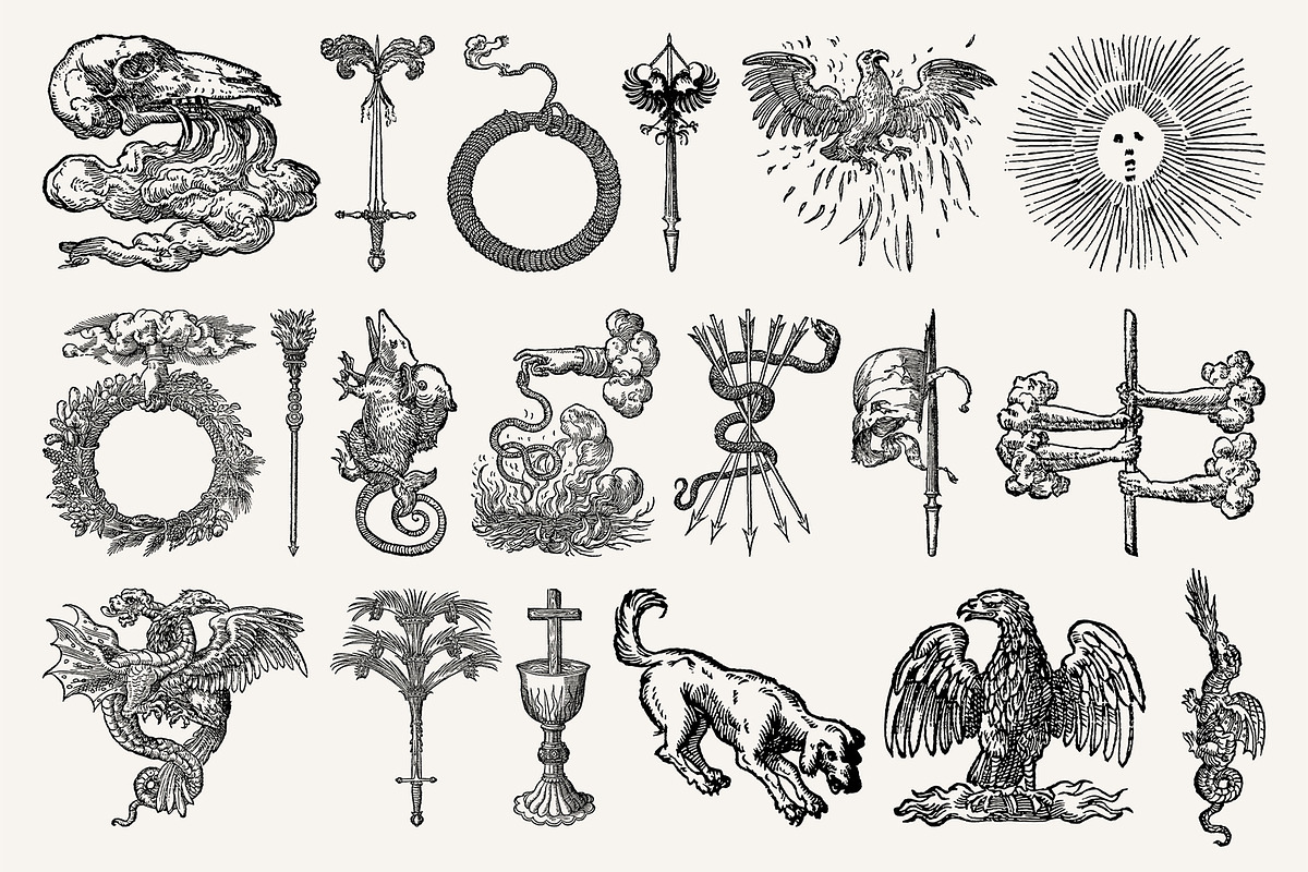 Procreate Occult Emblems Stamps, a Brush Add-On by Century Library (Photo 10 of 10)