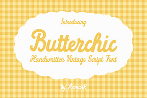 Butterchic Vintage Script Font, a Script Font by AnMark