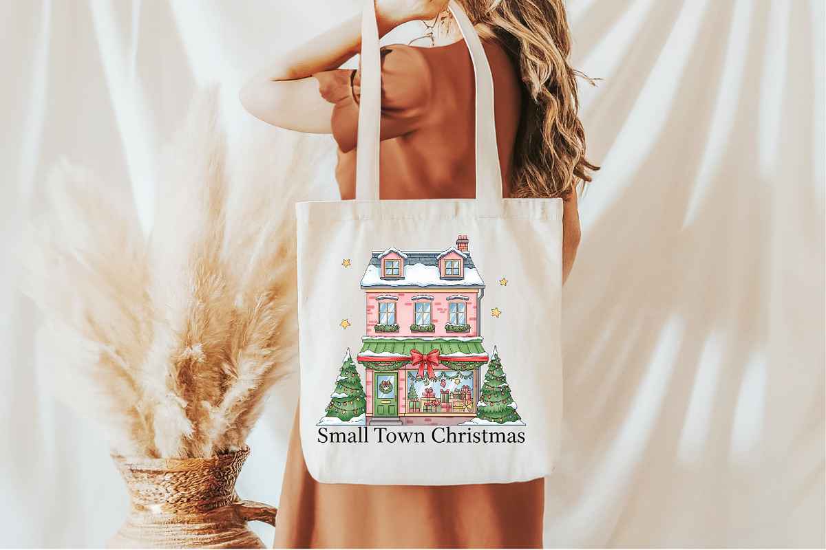 Small Town Christmas PNG, an Illustration by Designworld (Photo 4 of 5)