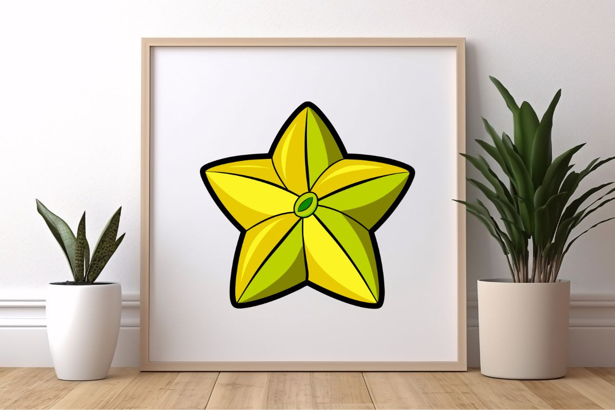 Cartoon Carambola Clipart Set, a Food Illustration by newminddesign (Photo 6 of 8)