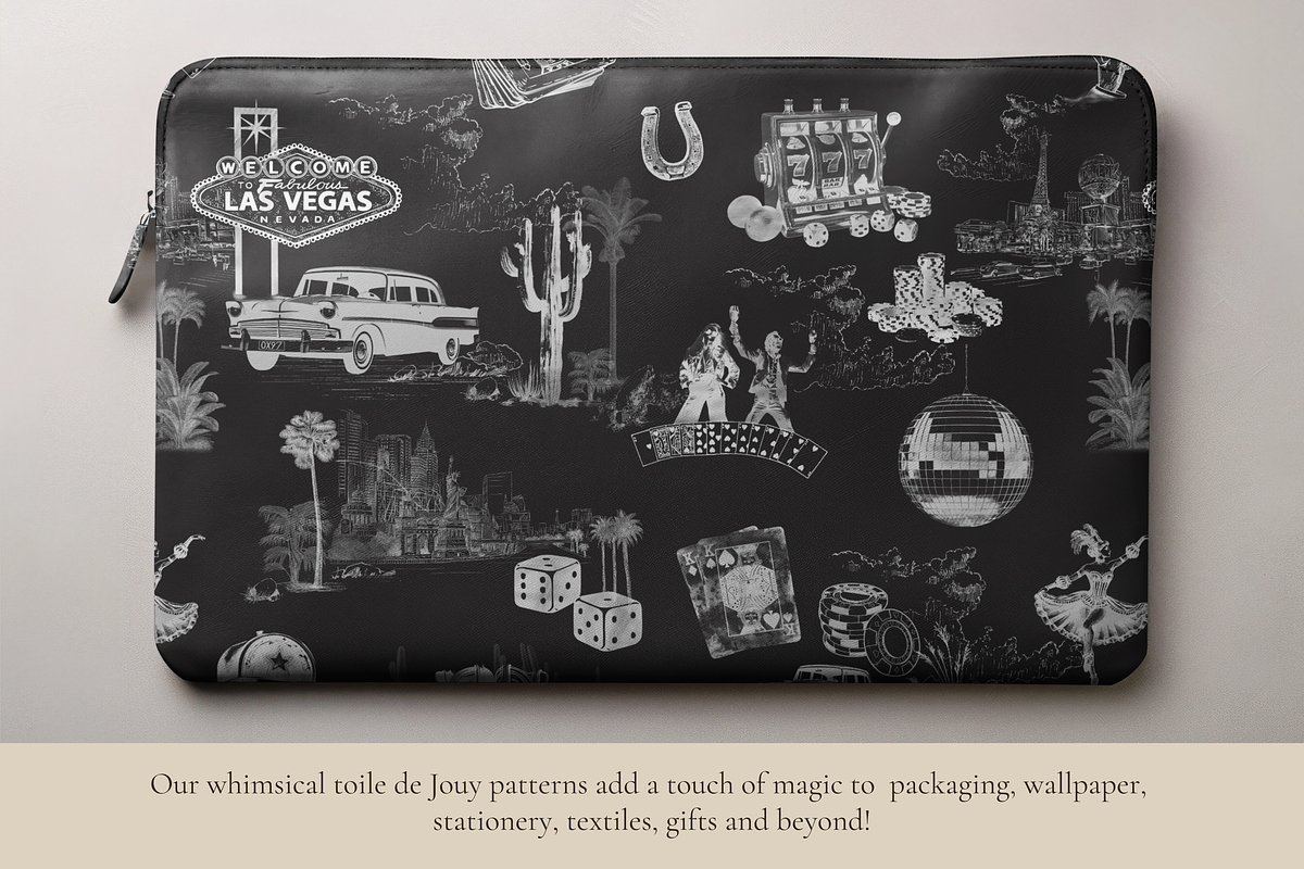 Las Vegas Toile de Jouy Pattern, a Background Graphic by Hughes Studio (Photo 9 of 11)